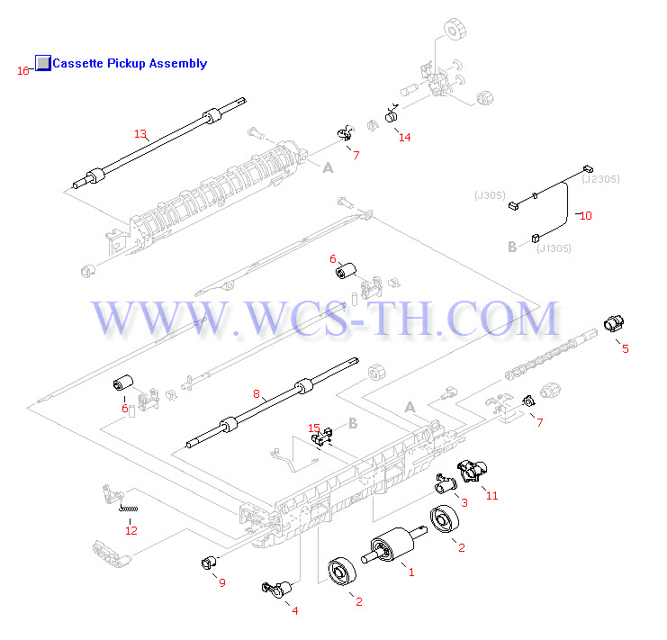 HP LaserJet 2200 Cassette Pickup Assembly