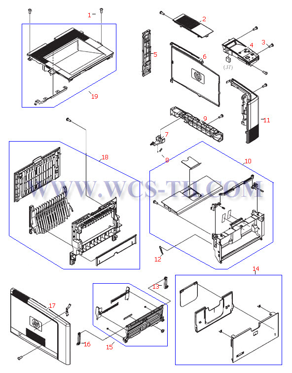 HP LaserJet 2400 External Covers and Parts