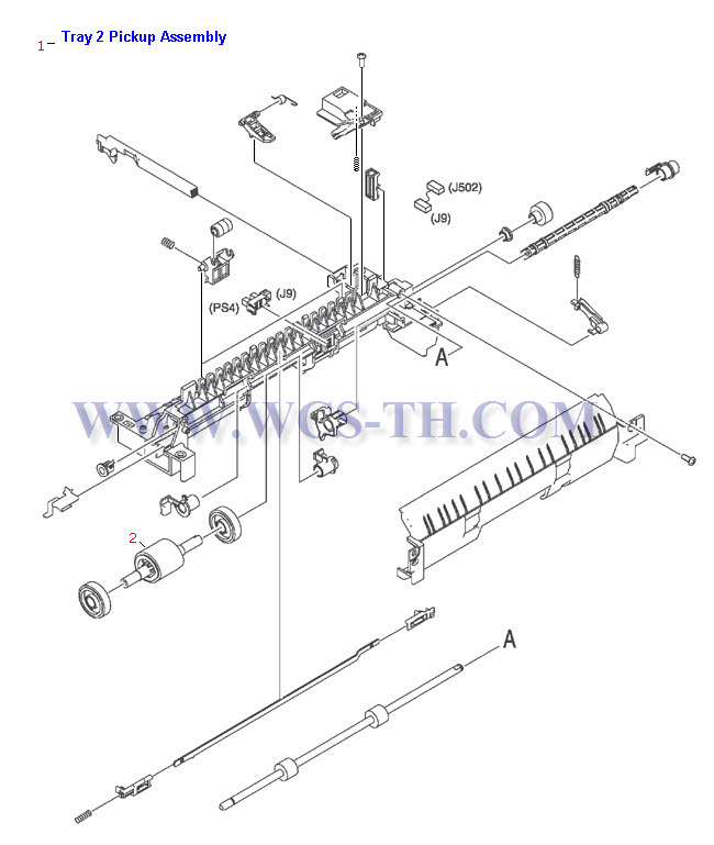 HP LaserJet 2400 Tray 2 Pickup Assembly