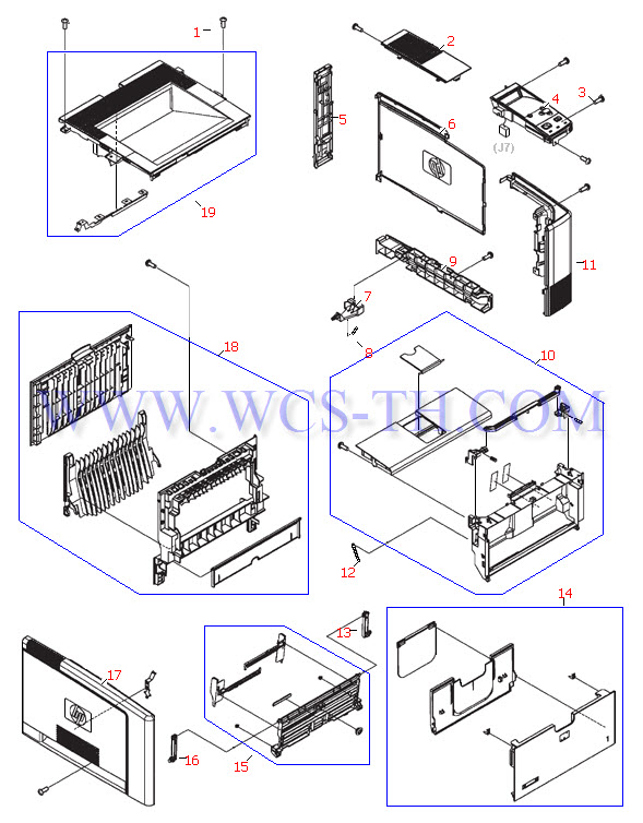 HP LaserJet 2420 External Covers and Parts