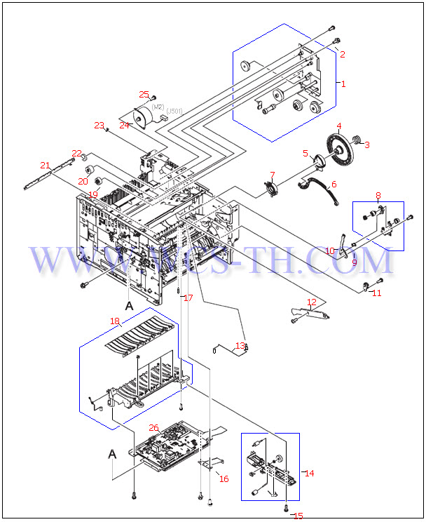 HP LaserJet 2420 Internal Components (3 of 4)