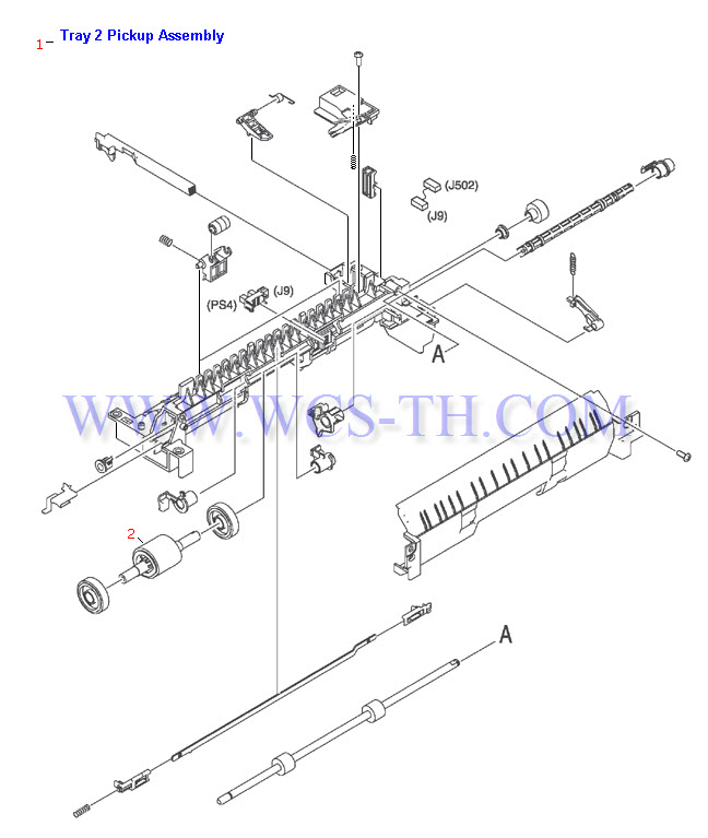 HP LaserJet 2420 Tray 2 Pickup Assembly