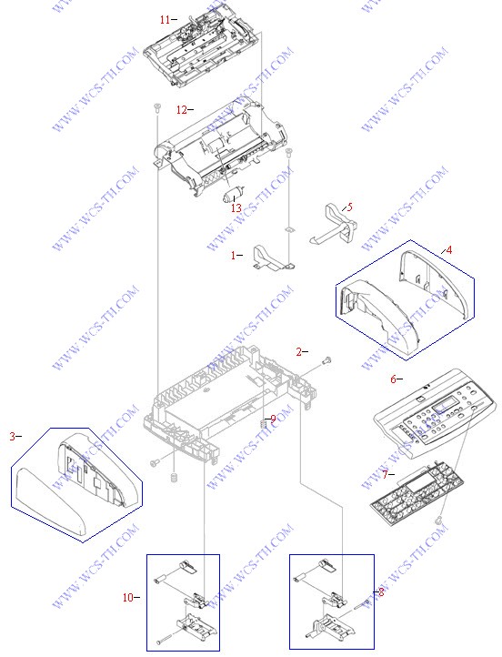 HP LaserJet 3050 ADF Components