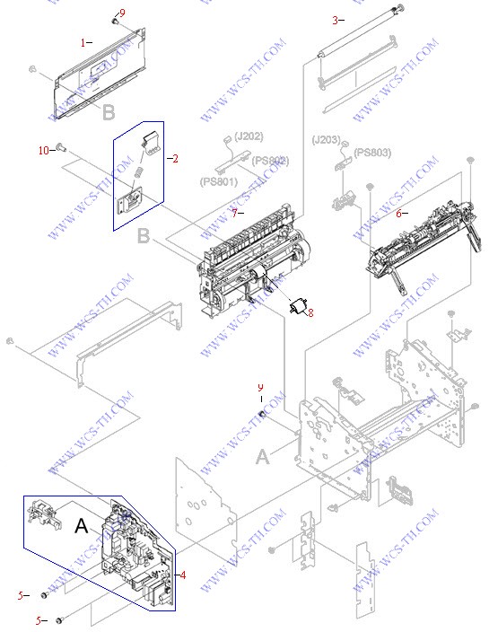 HP LaserJet 3050 Internal Components of Printer (1 of 3)