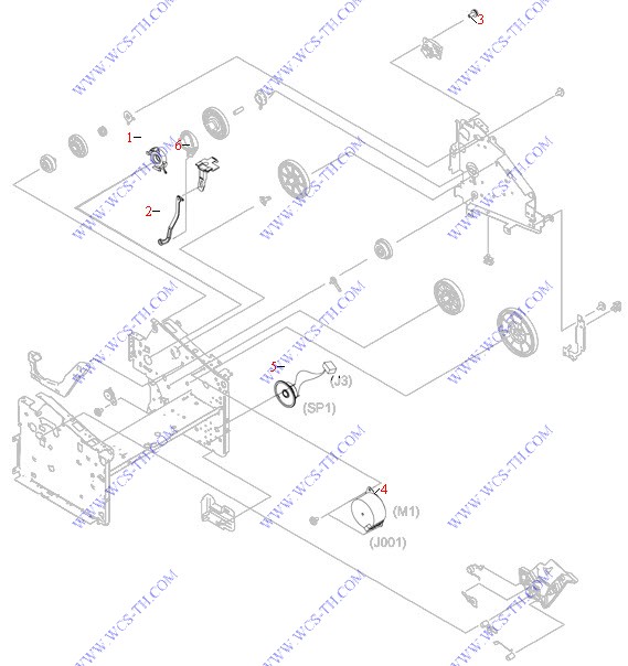 HP LaserJet 3050 Internal Components of Printer (3 of 3)