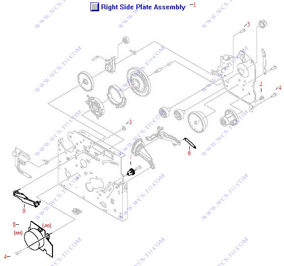 HP LaserJet 3380 Right Side Plate Assembly