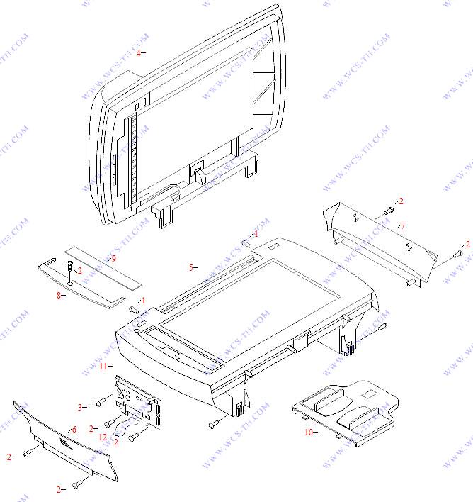 HP LaserJet 3380 Scanner Assembly - Including the ADF, and Associated Covers