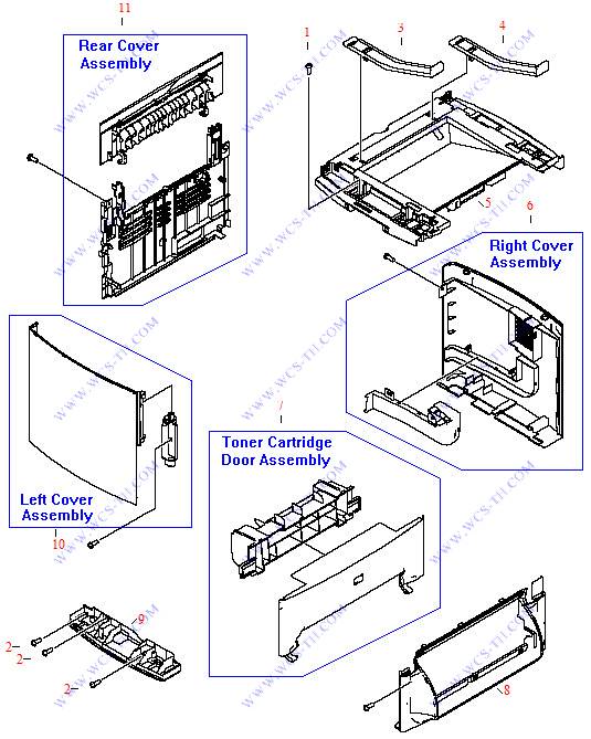 HP LaserJet 3380 External Covers