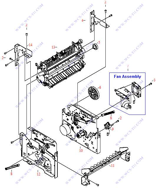 HP LaserJet 3380 Internal Components (2 of 2)