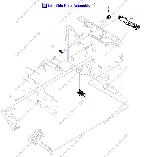 HP LaserJet 3380 Left Side Plate Assembly