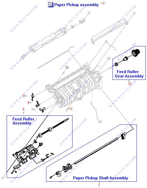 HP LaserJet 3380 Paper Pickup Assembly (1 of 2)