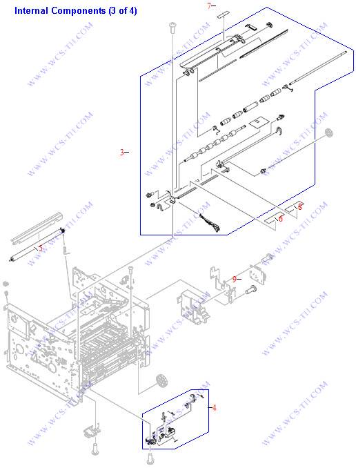HP LaserJet 3390 Internal components (3 of 4)