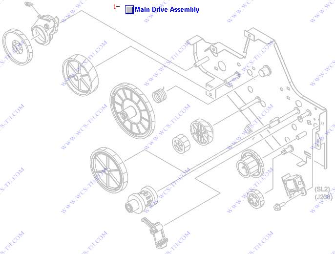 HP LaserJet 3390 Main-drive assembly