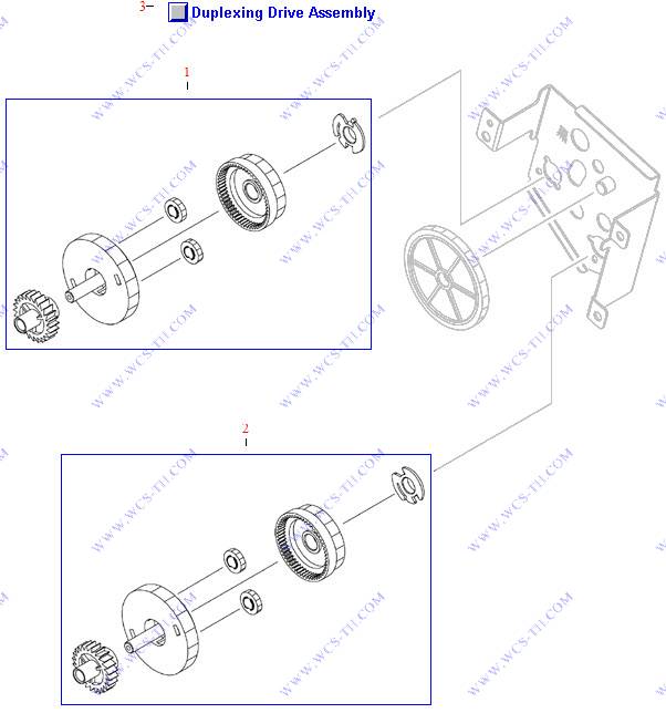 HP LaserJet 3390 Duplexing-drive assembly