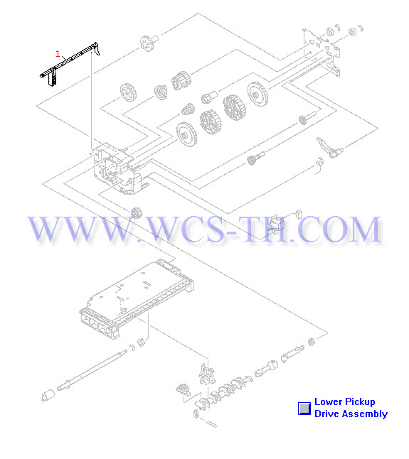 HP LaserJet 4000 Lower Paper Pickup Drive Assembly