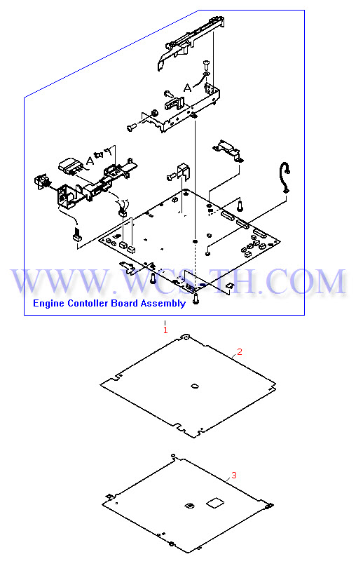 HP LaserJet 4000 Engine Control Board Assembly
