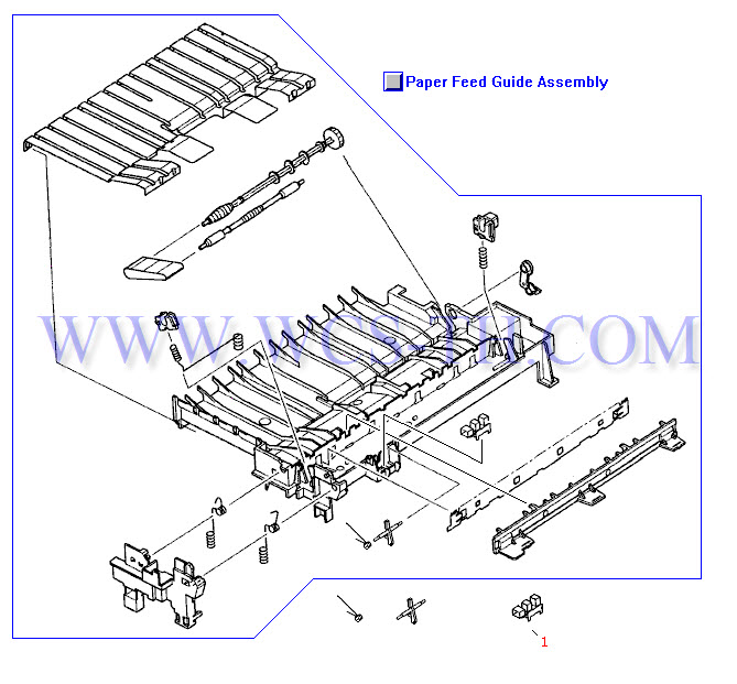 HP LaserJet 4100 Paper Feed Guide Assembly