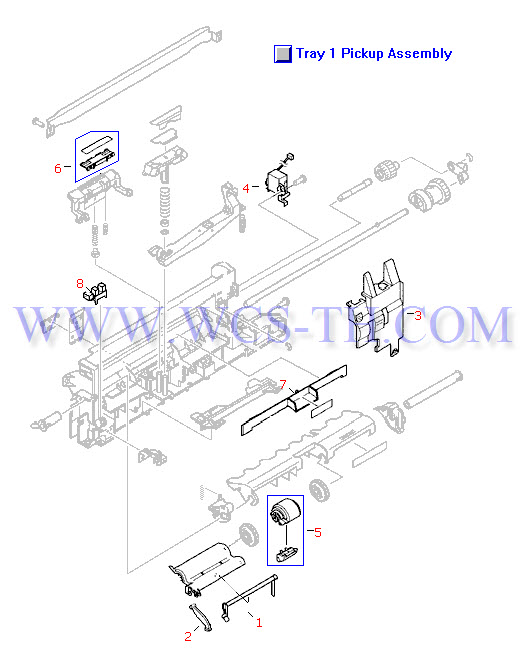 HP LaserJet 4100 Tray 1 Pickup Assembly