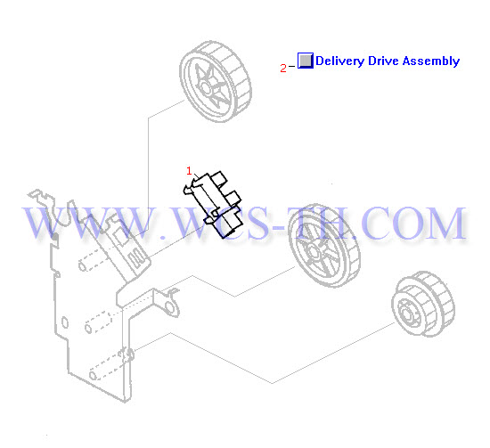HP LaserJet 4100 Delivery Drive Assembly