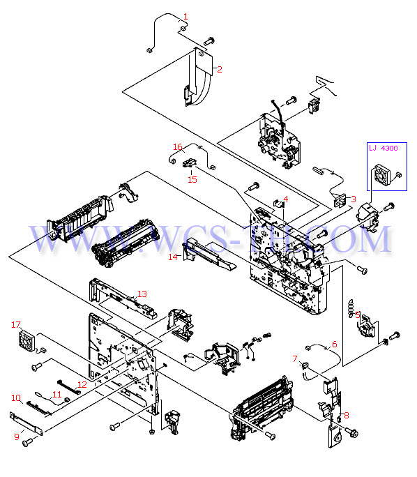 HP LaserJet 4200 Main Assemblies (3 of 3)