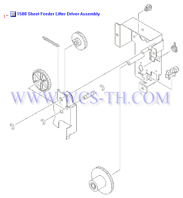 HP LaserJet 4200 1500 Sheet Feeder Lifter Drive Assembly