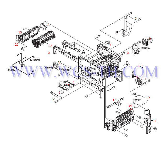 HP LaserJet 4250 Internal Components (3 of 3)