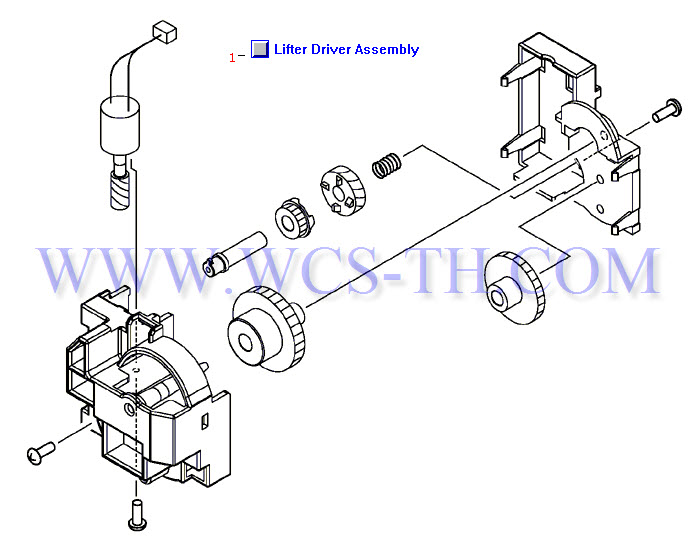 HP LaserJet 4300 Lifter Driver Assembly