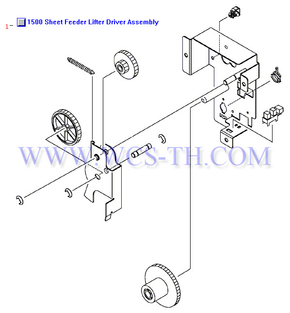 HP LaserJet 4300 1500 Sheet Feeder Lifter Drive Assembly