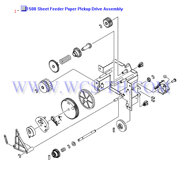 HP LaserJet 4300 1500 Sheet Feeder Pickup Drive Assembly