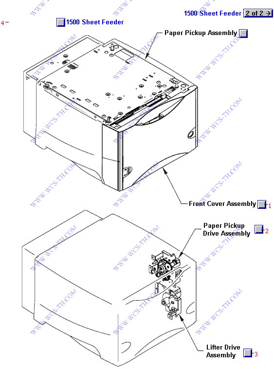 HP LaserJet 4350 1500 Sheet Feeder (1 of 2)