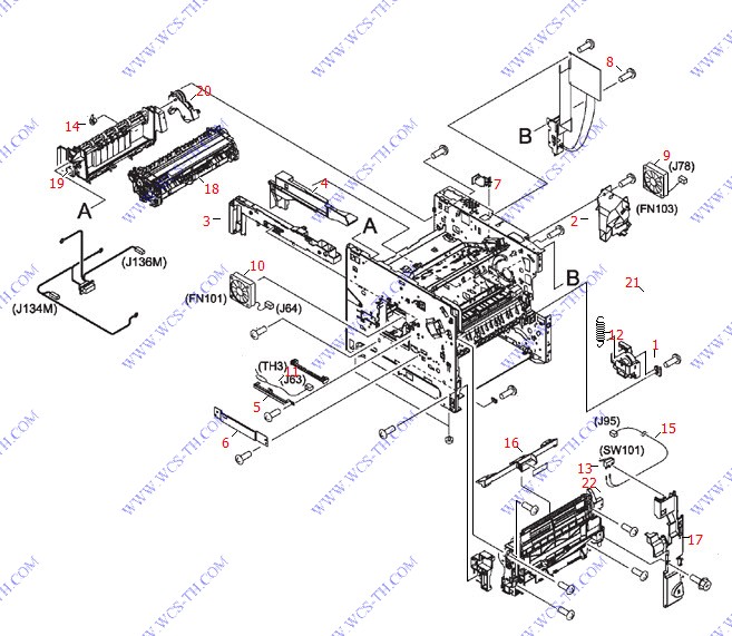 HP LaserJet 4350 Internal Components (3 of 3)