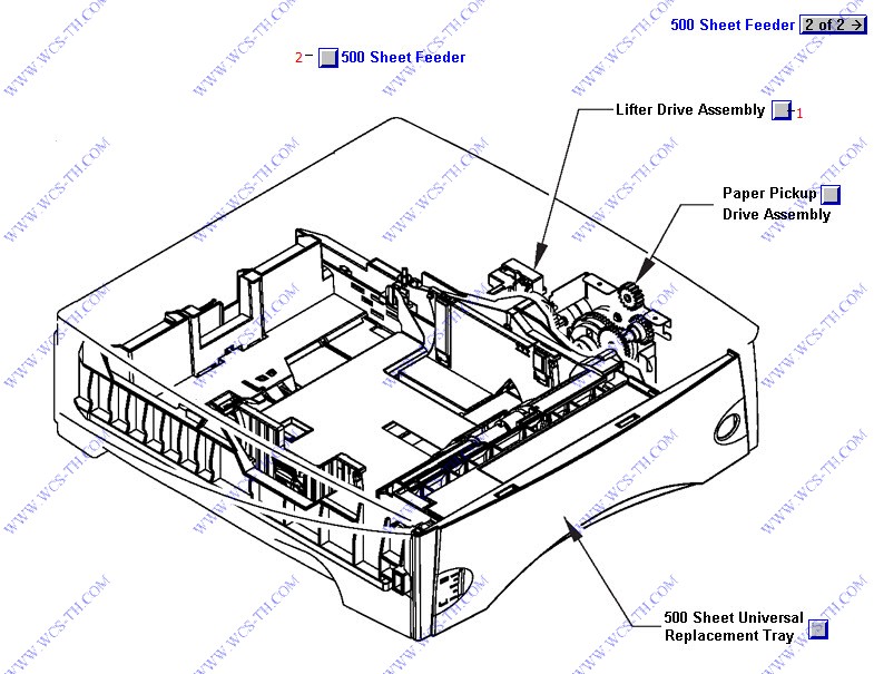 HP LaserJet 4350 500 Sheet Feeder (1 of 2)