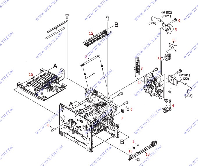 HP LaserJet 4350 Internal Components (1 of 3)