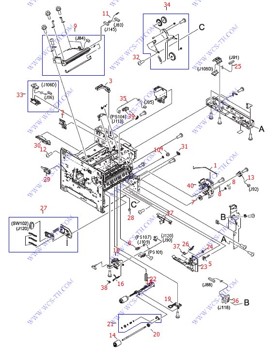 HP LaserJet 4350 Internal Components (2 of 3)