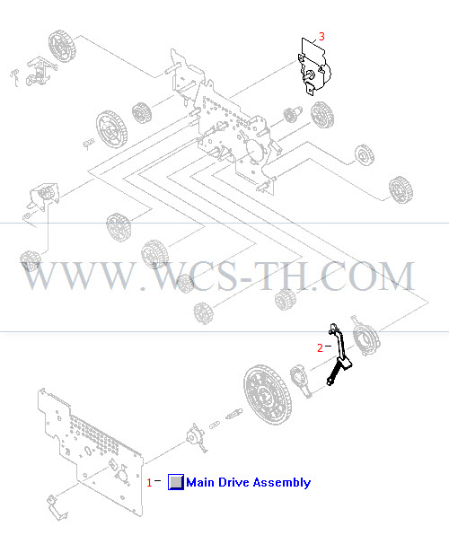HP LaserJet 5100 Main Gear Assembly