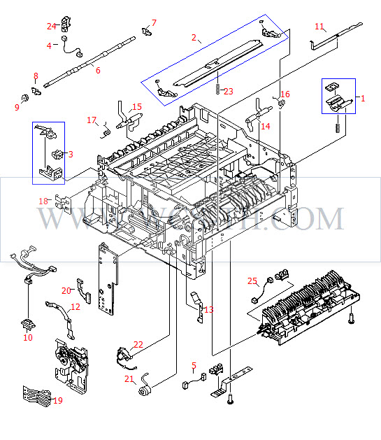 HP LaserJet 5100 Internal Components (1 of 4)