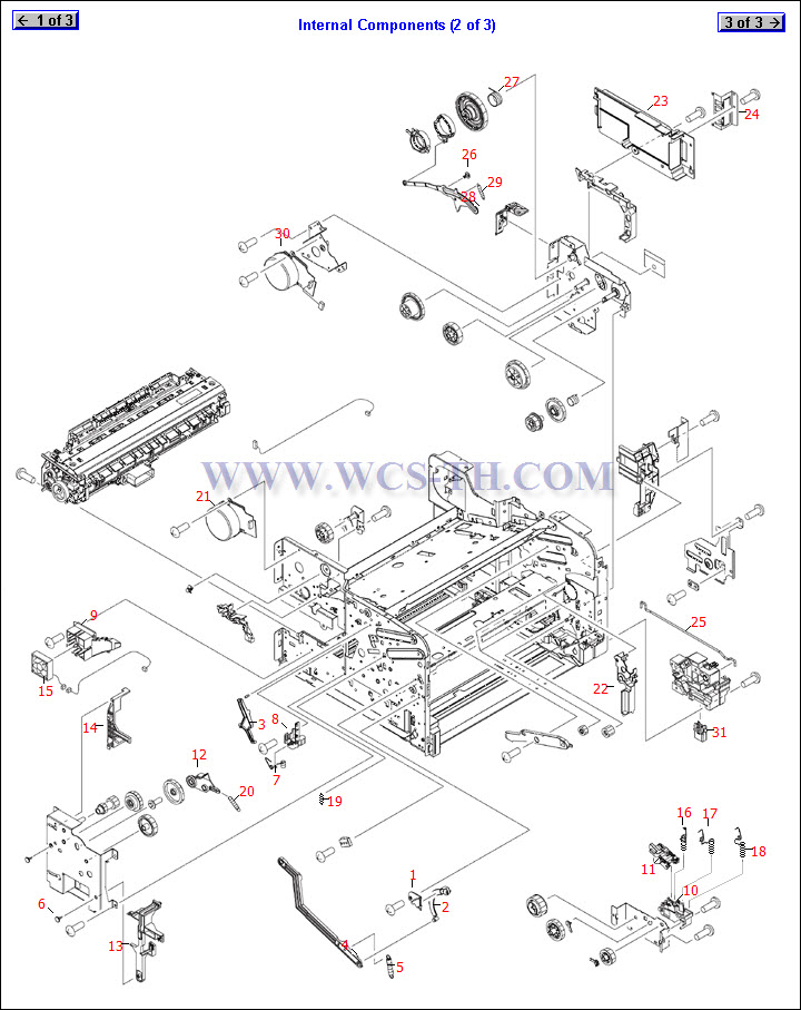 HP LaserJet 5200 Internal Components (2 of 3)