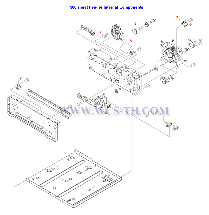 HP LaserJet 5200 500-sheet Feeder Internal Components