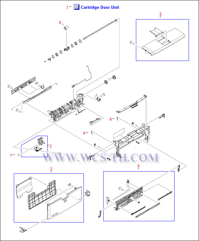 HP LaserJet 5200 Cartridge Door Unit