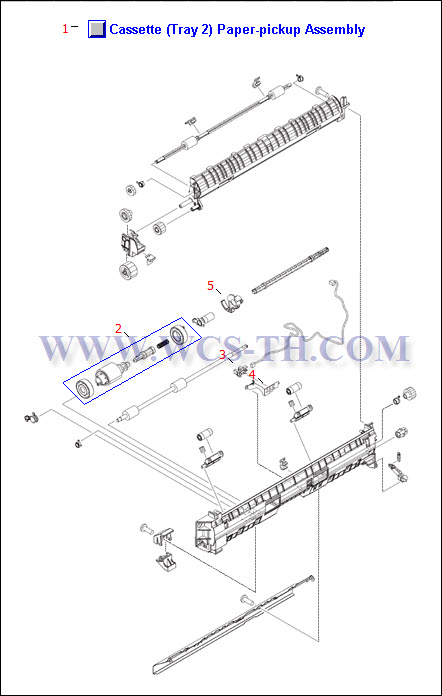 HP LaserJet 5200 Cassette (Tray 2) Paper-pickup Assembly
