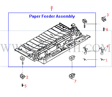 HP LaserJet 8000 Paper Feeder Assembly