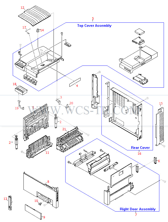 HP LaserJet 8000 Covers and Doors