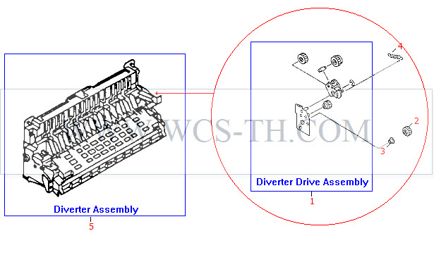 HP LaserJet 8000 Diverter Assembly