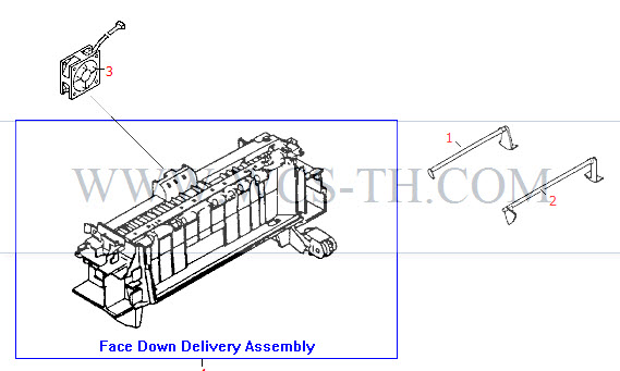 HP LaserJet 8000 Face Down Delivery Assembly