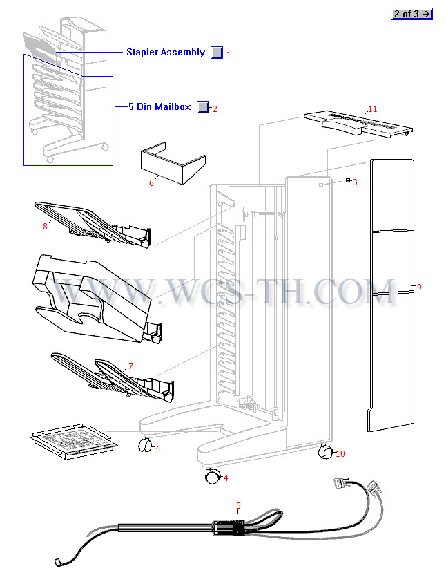 HP LaserJet 8100 Multibin Mailbox (1 of 3)