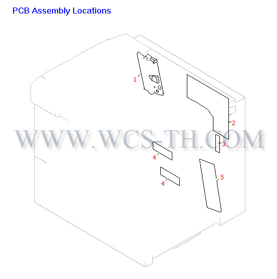 HP LaserJet 8100 PCB Assembly Location