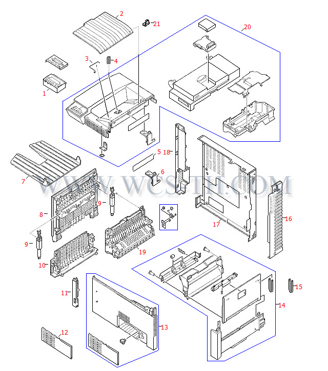 HP LaserJet 8100 Covers and Doors