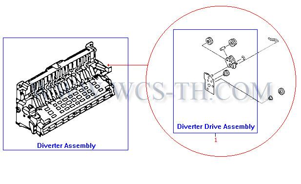 HP LaserJet 8100 Diverter Assembly