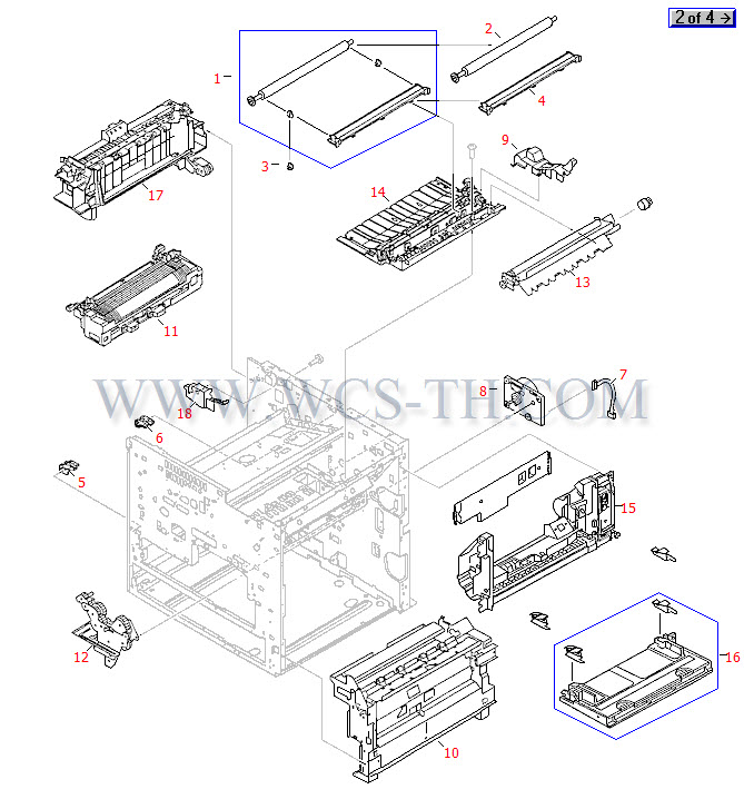 HP LaserJet 8100 Internal Components (1 of 4)