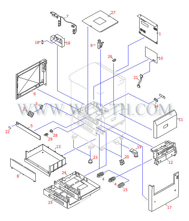 HP LaserJet 8150 2 X 500 Input Tray